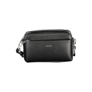 Black Polyethylene Women Handbag