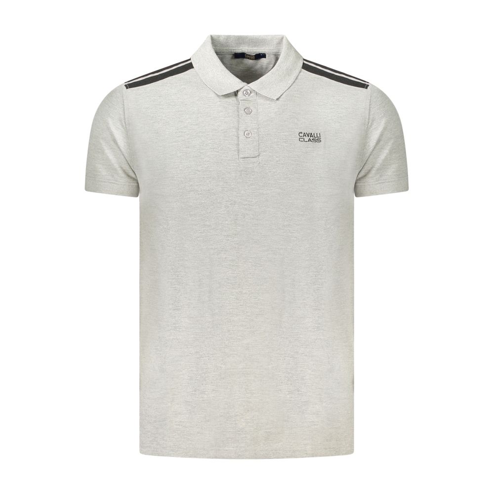 Cavalli Class - Grigio Cotton Mens Polo