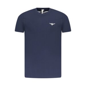 Blue Cotton Men T-Shirt