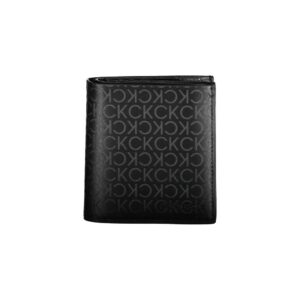 Black Polyurethane Men Wallet