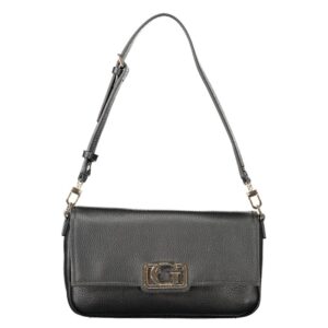Black Polyethylene Women Handbag