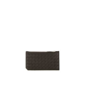 Intrecciato Leather Card Holder