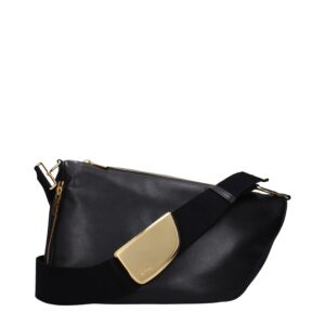 Black Leather Crossbody Bag