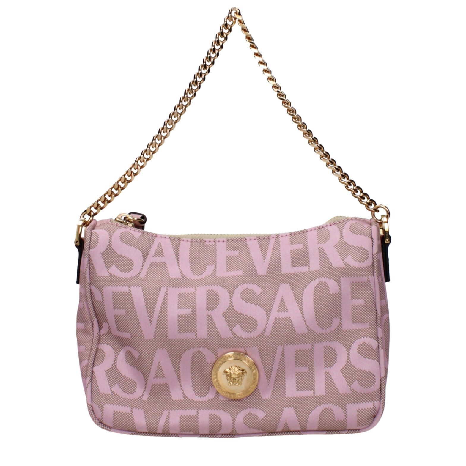 Versace - Pink Fabric Handbags
