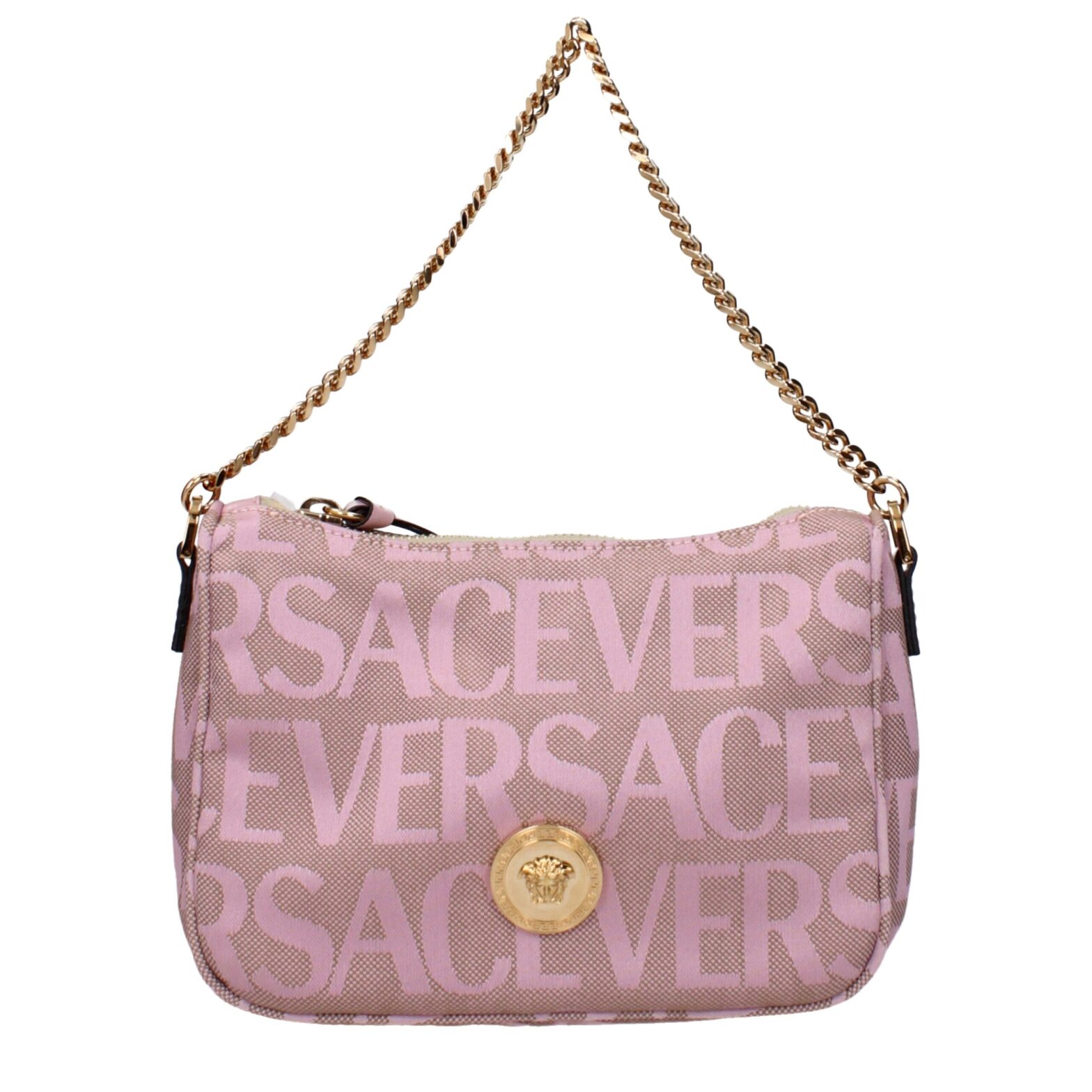Versace - Pink Fabric Handbags