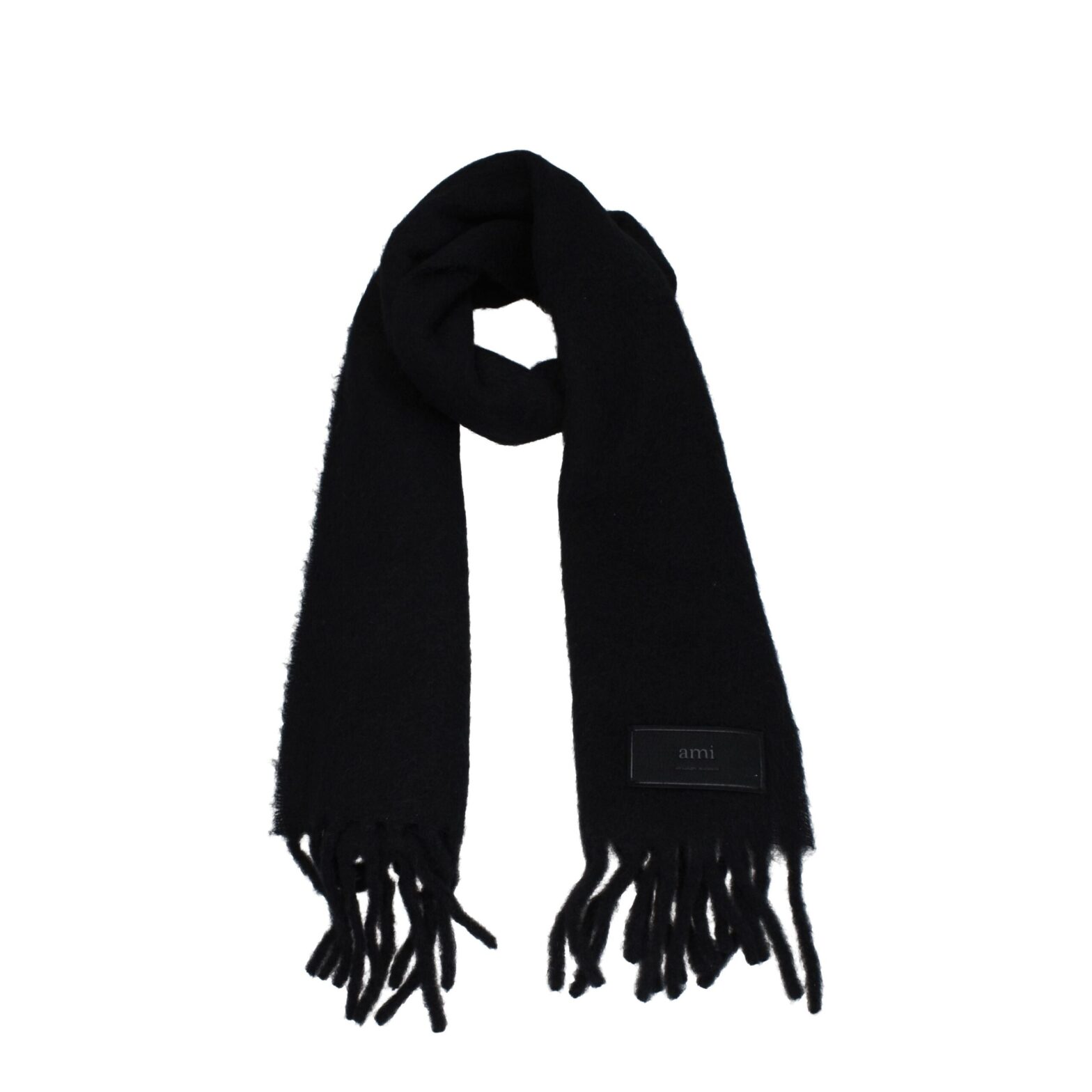 Ami Paris - Black Leather Scarves