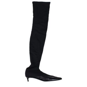 Black Fabric Over The Knee