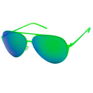Green Metal Sunglasses