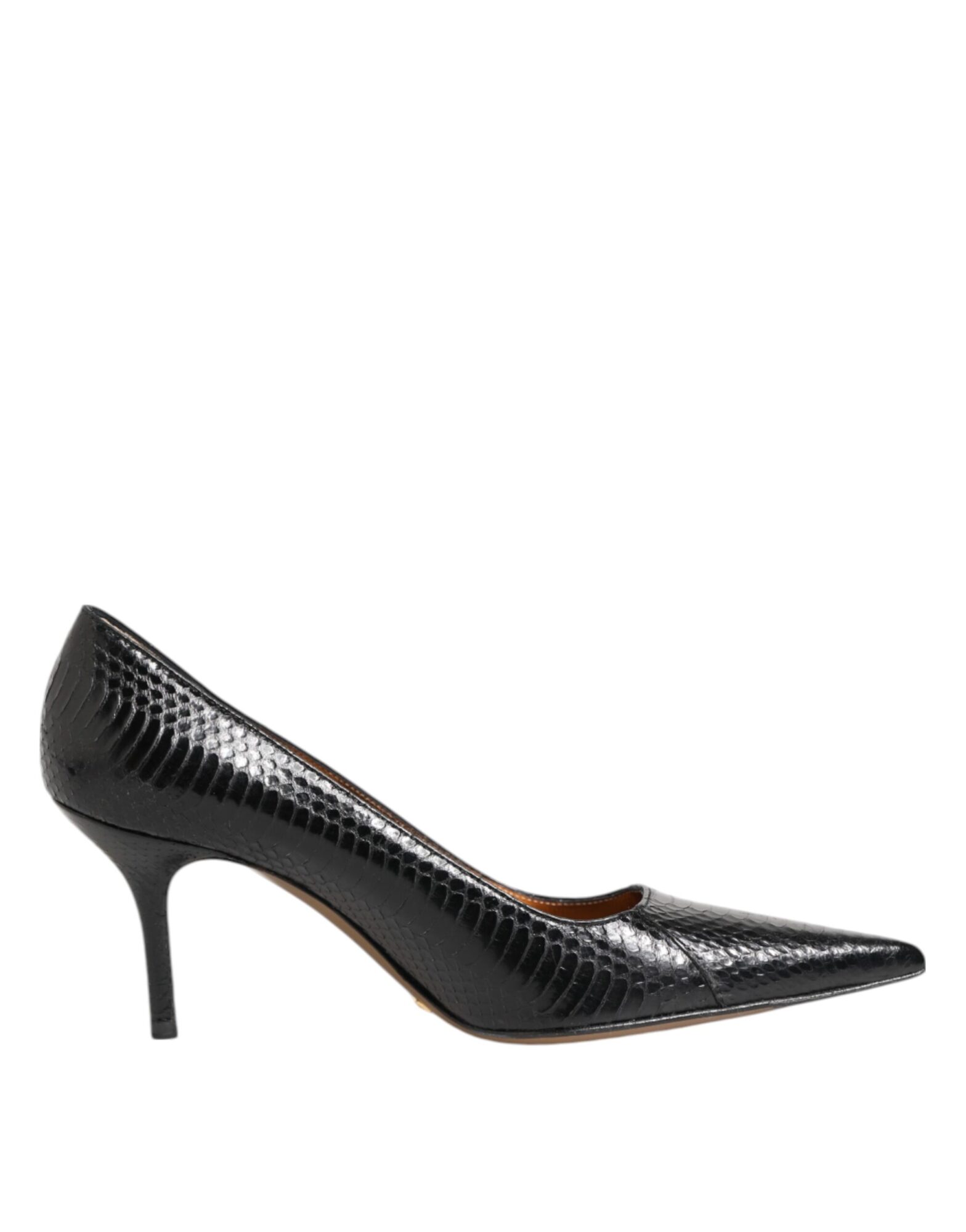 Dolce & Gabbana - Black Exotic Leather Stiletto Pumps Shoes