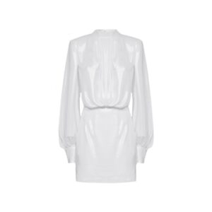 Abelia Laminated Mini Dress