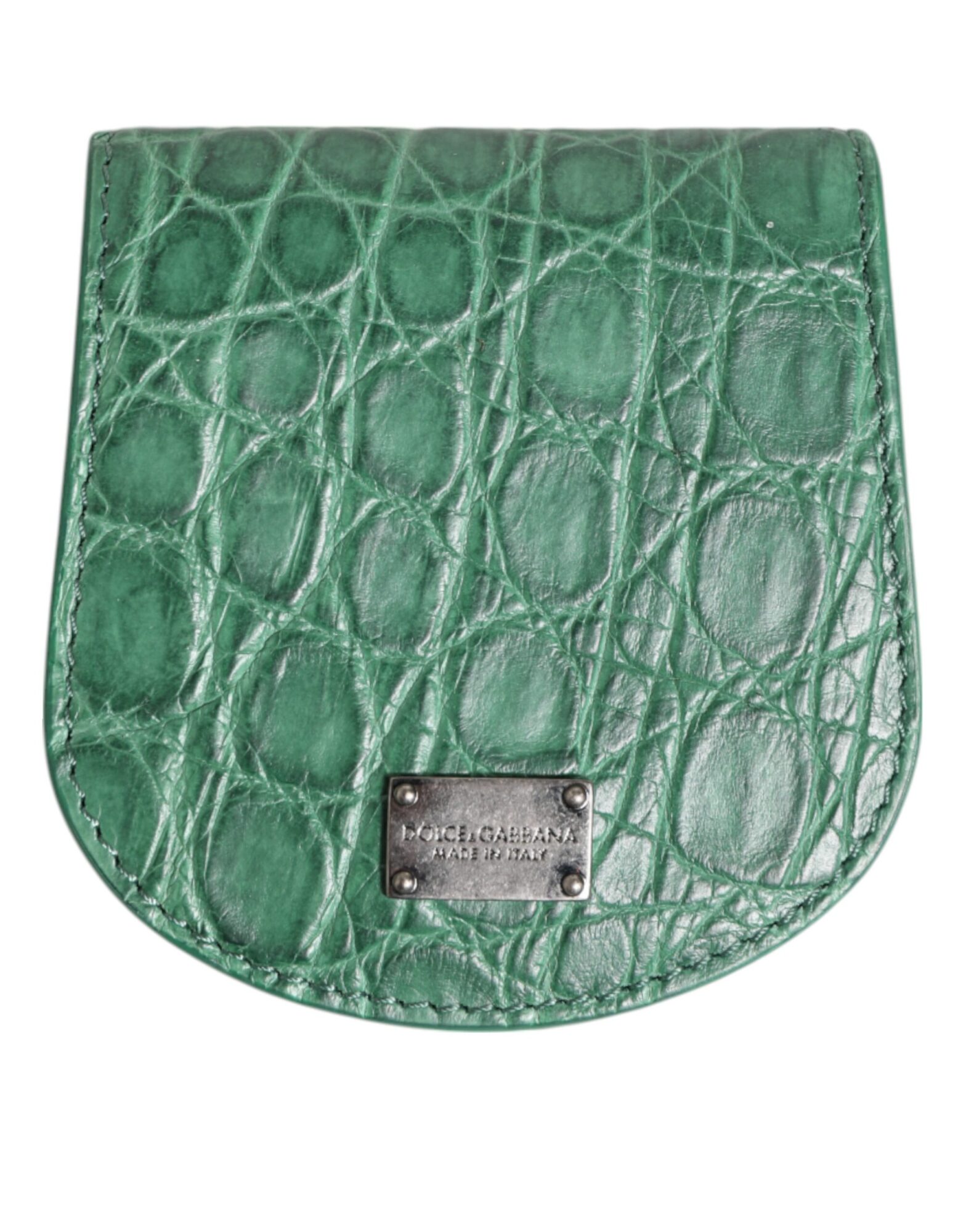 Dolce & Gabbana - Green Exotic Skin Coin Condom Case Holder Pocket Wallet