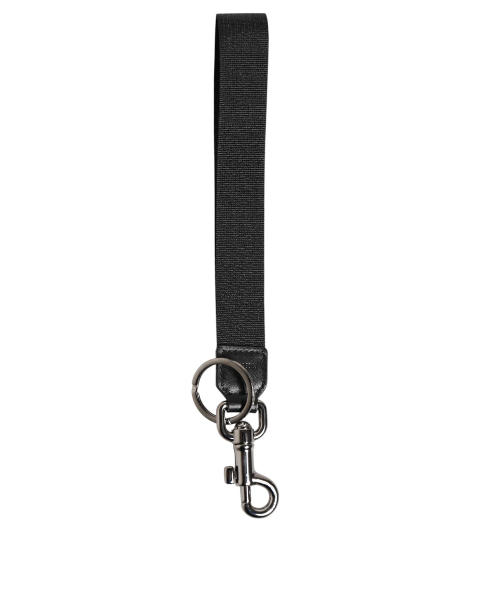 Dolce & Gabbana - Black Red DG Logo Polyester Silver Men Keychain Keyring