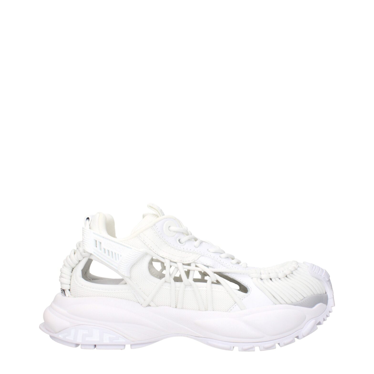 Versace - White Leather Low Tops