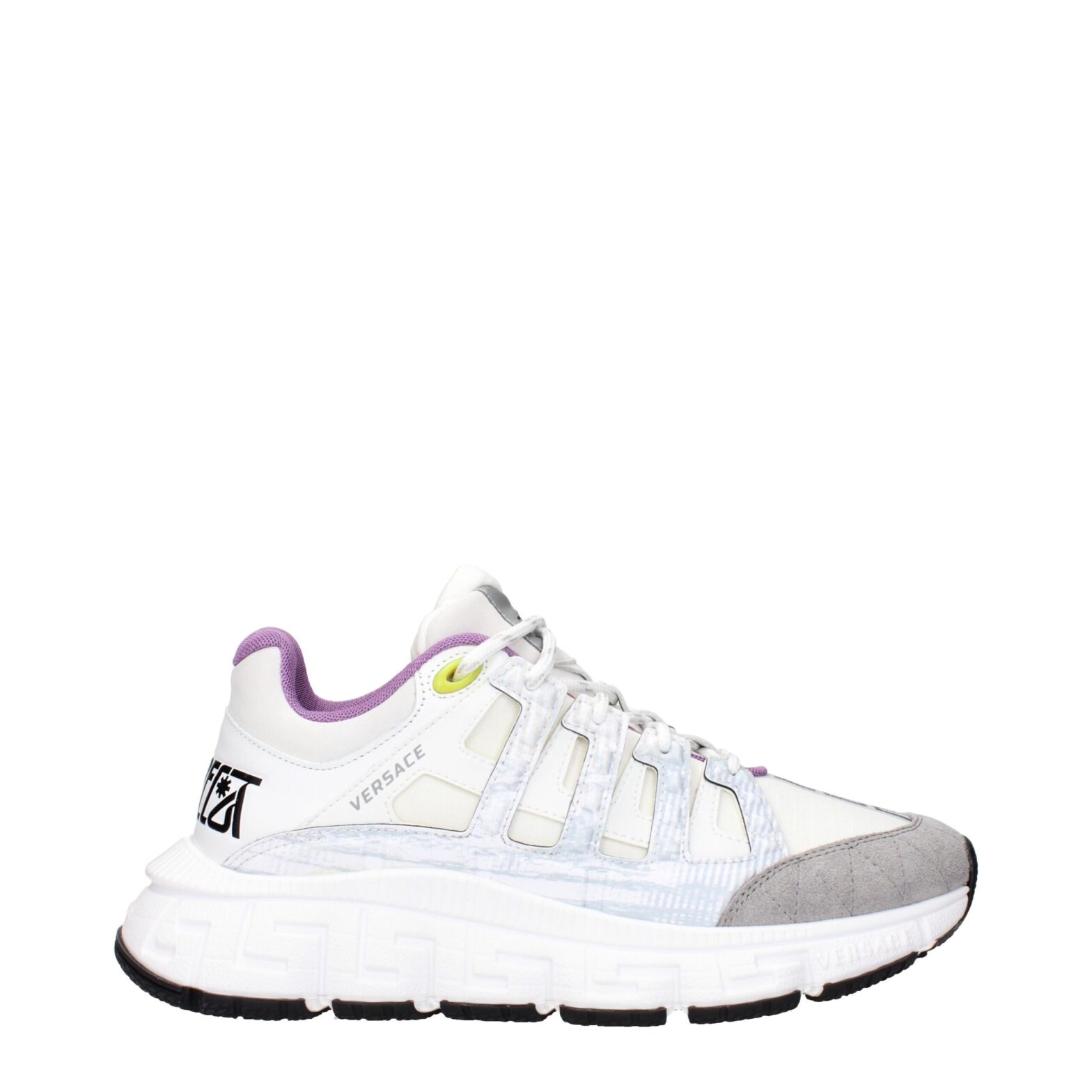 Versace - Beige Fabric Athletic Sneakers