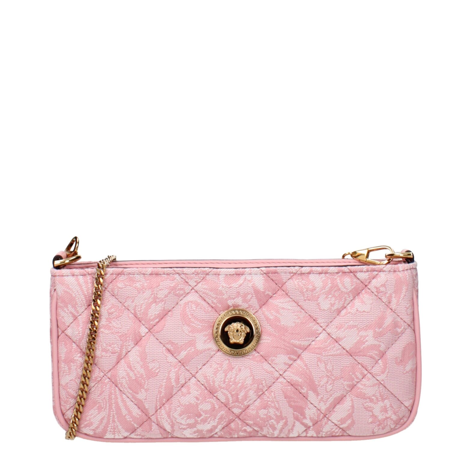 Versace - Pink Fabric Crossbody Bags