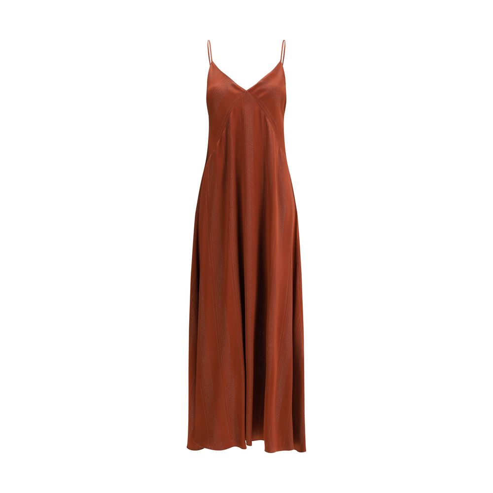 Forte_Forte - Orange Silk Casual Dress