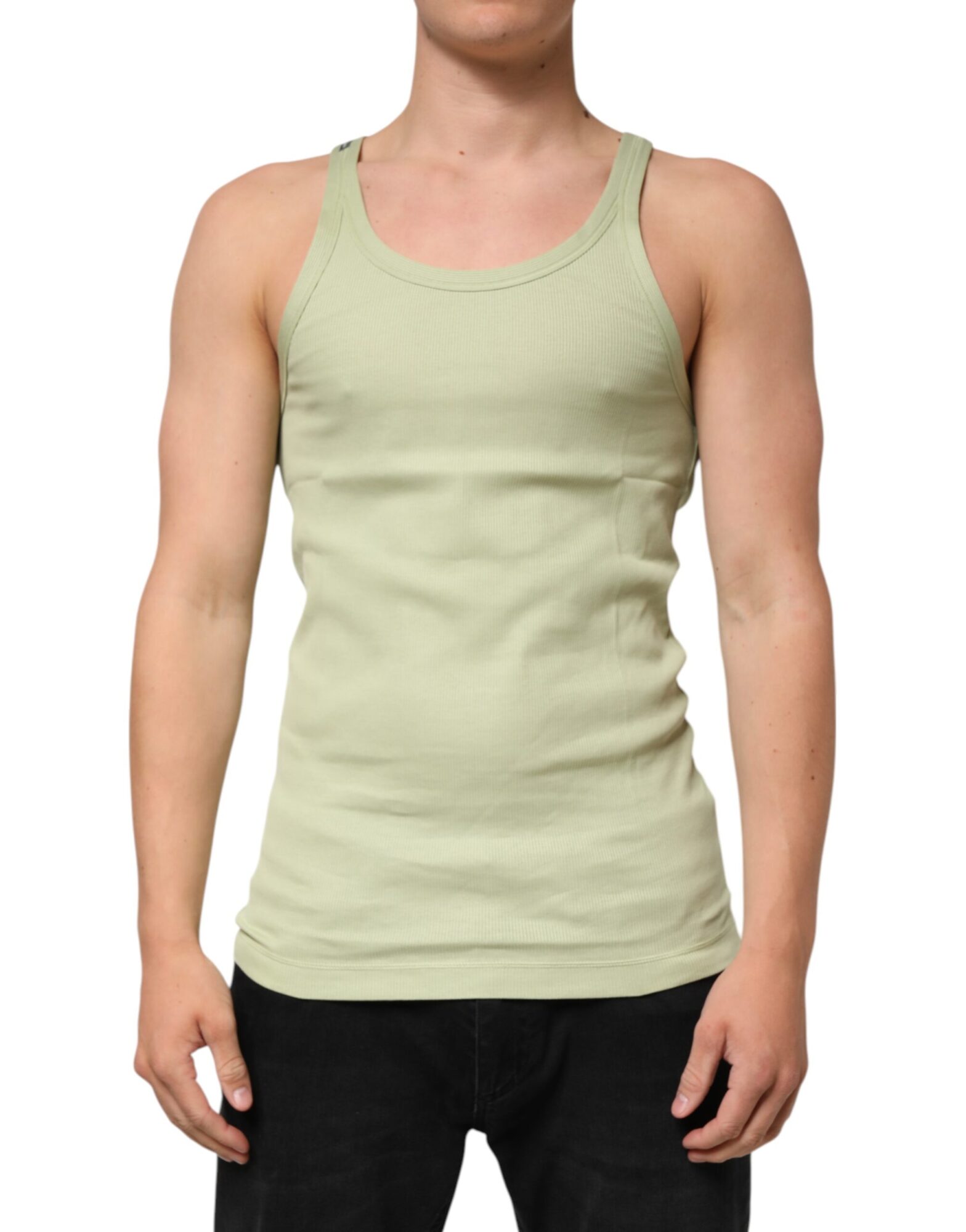 Dolce & Gabbana - Light Green Tank Sleeveless Men Men T-shirt