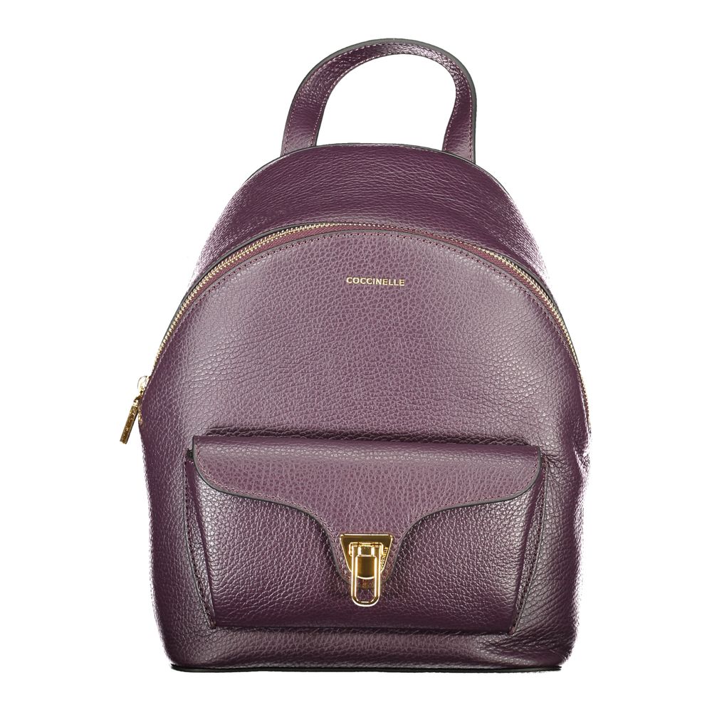 Coccinelle - Purple Leather Women Backpack