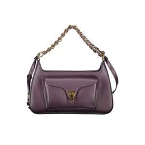 Purple Leather Women Handbag