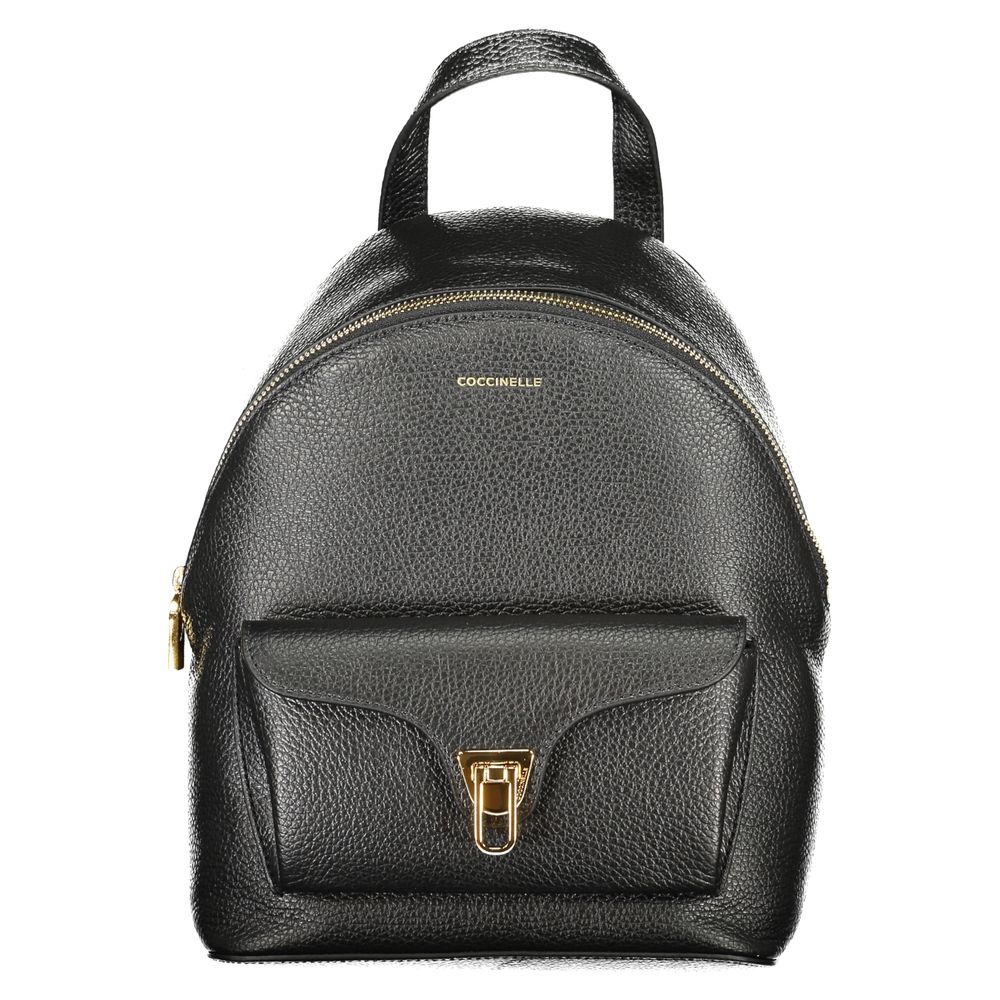 Coccinelle - Black Leather Women Backpack
