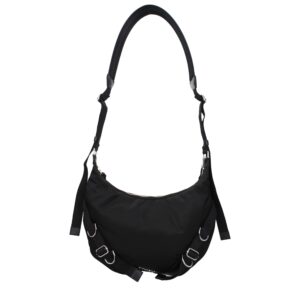 Black Nylon Crossbody Bag