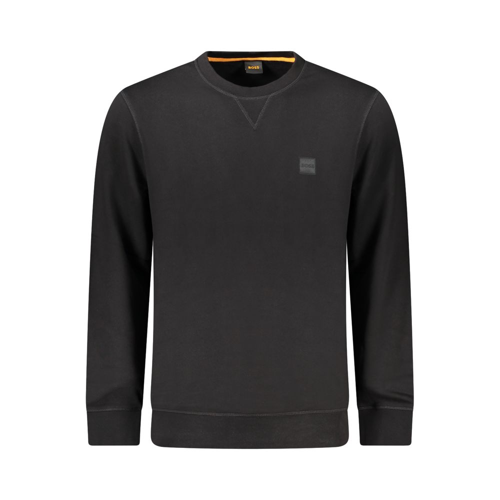 Hugo Boss - Black Cotton Men Sweater