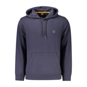 Blue Cotton Men Sweater