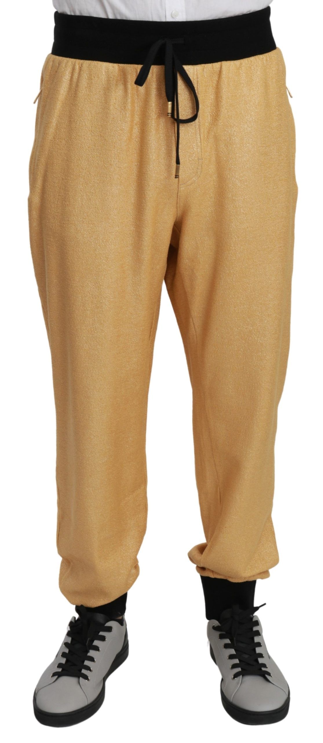 Dolce & Gabbana - Gold Year Of The Pig Cotton Mens Pants