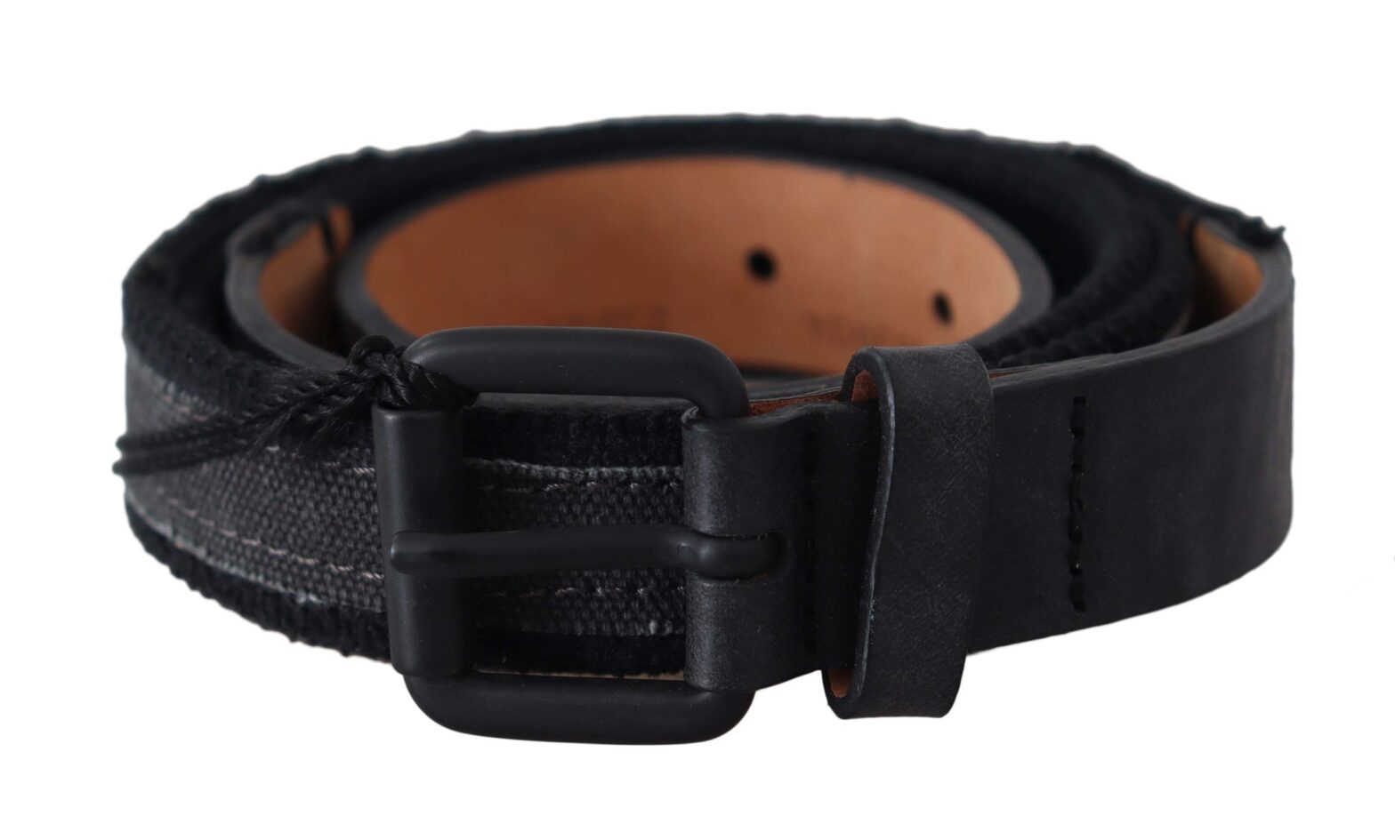 Ermanno Scervino - Black Leather Logo Buckle Waist