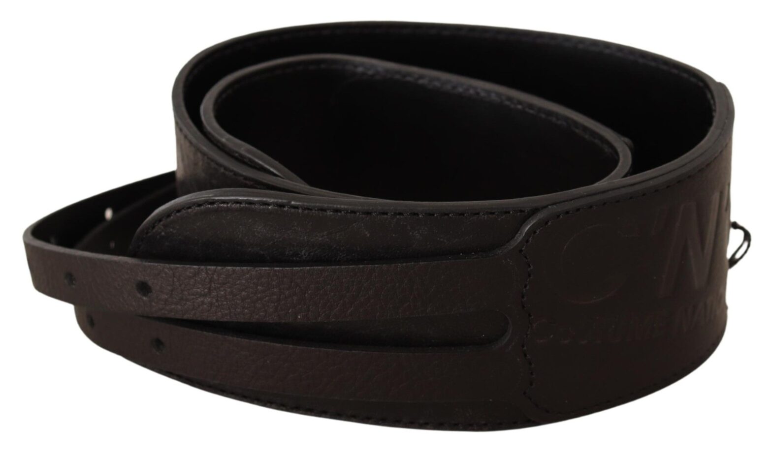 Costume National - Dark Brown Leather Double Buckle Belt