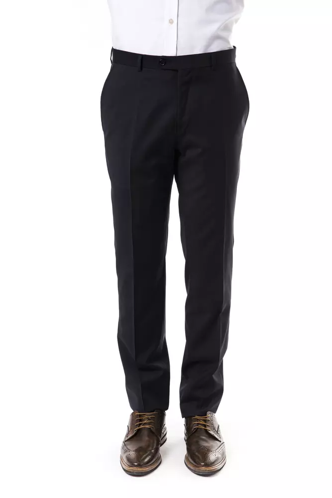Uominitaliani - Gray Wool Men’s Suit Pant