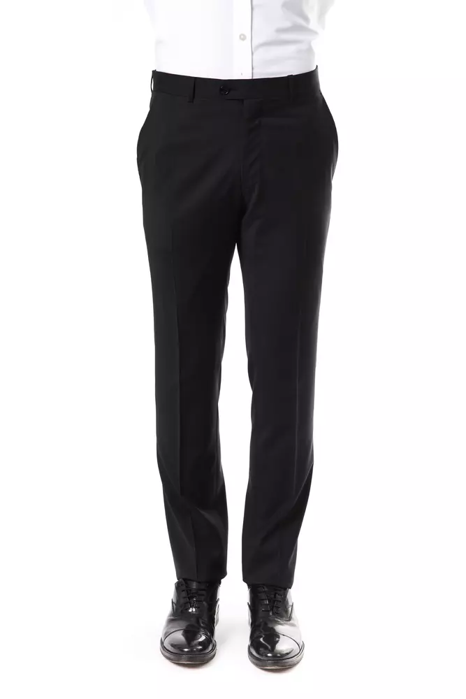 Uominitaliani - Gray Wool Men Pants