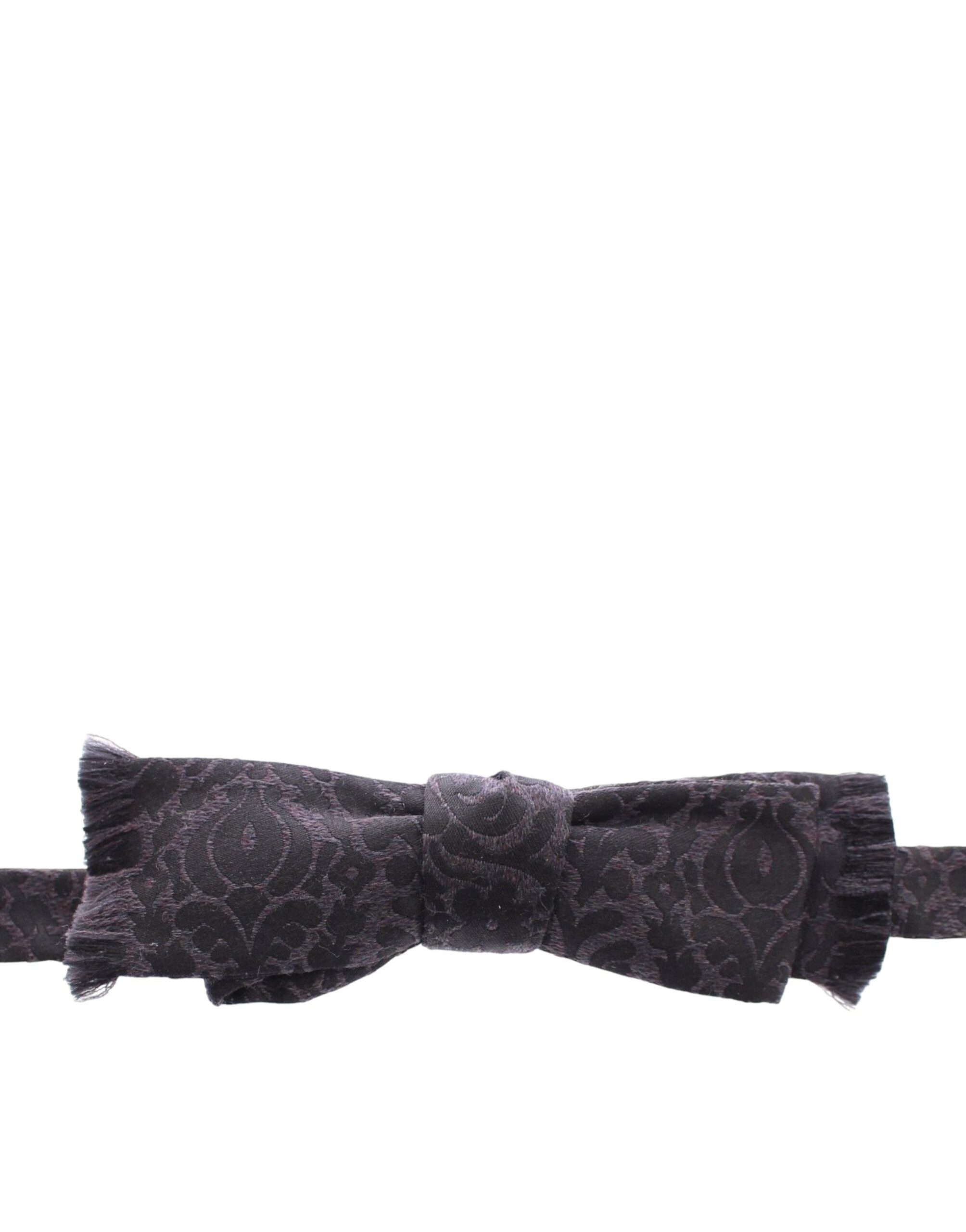 Dolce & Gabbana - Gray Black Wool Bow Tie