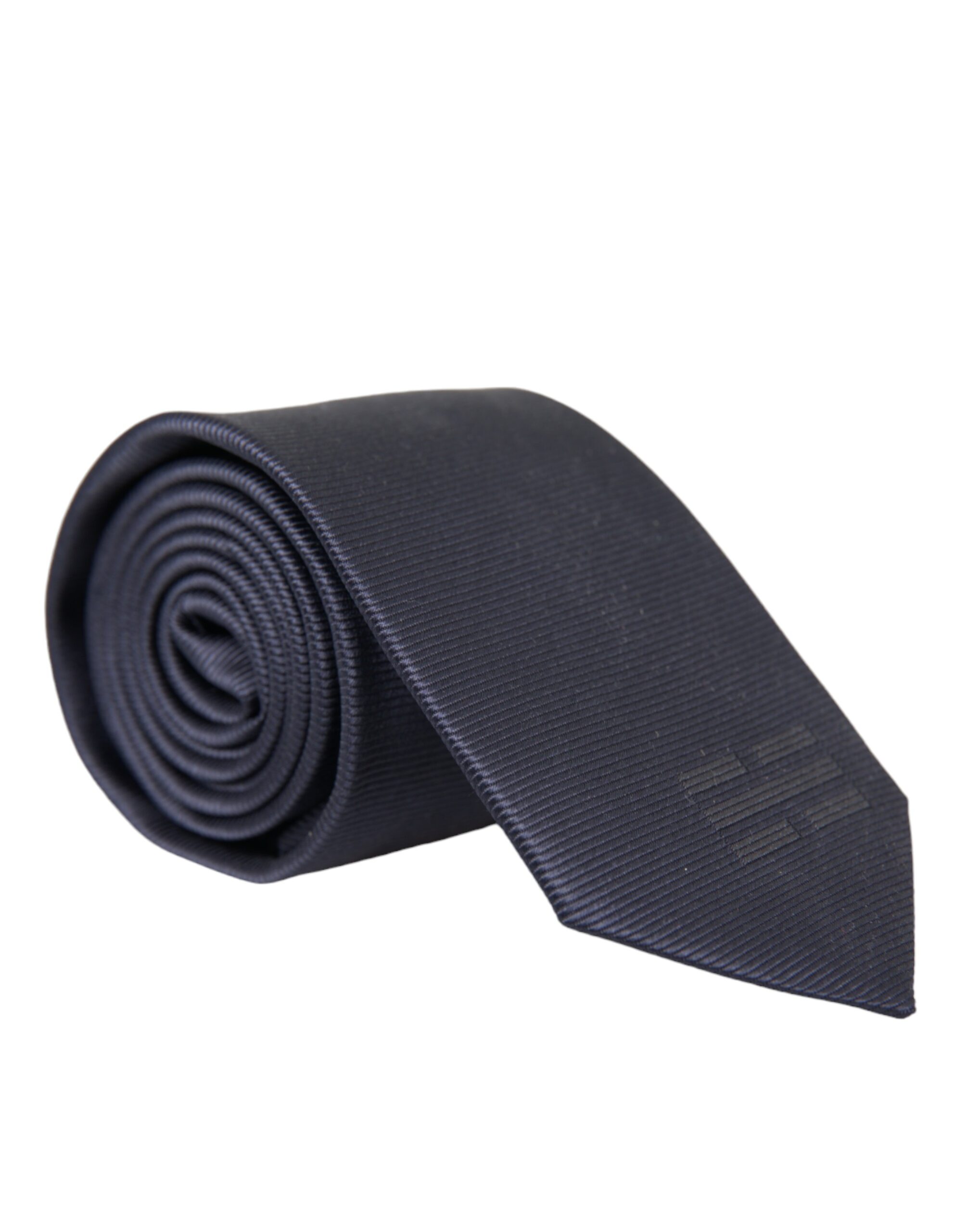 Dolce & Gabbana - Blue Solid Silk Adjustable Tie Men