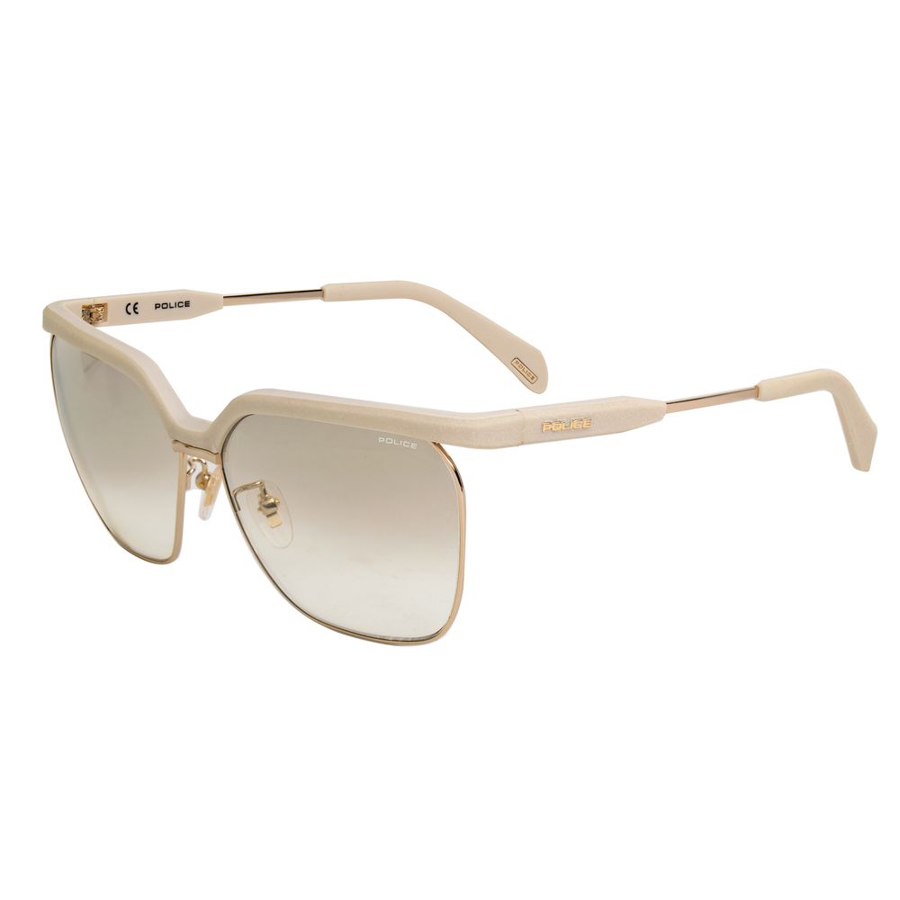 Police - Beige Metal Sunglasses