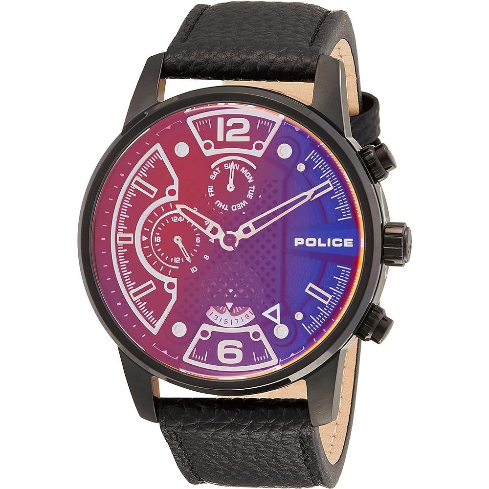Police - Black Leather Watch