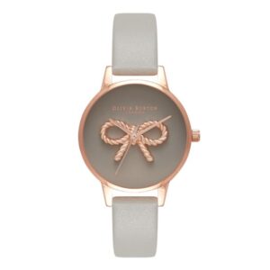 Gray Artificial Leather Watch