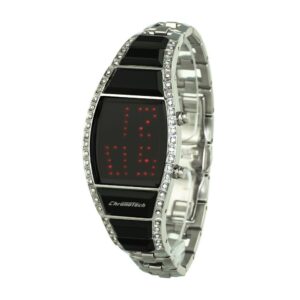 Silver Stainless Steel Digital Watch