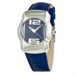 Blue Leather Dress Watch
