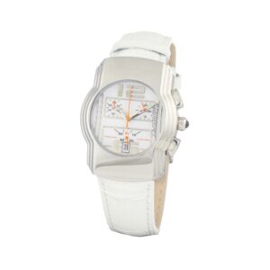 White Leather Dress Watch