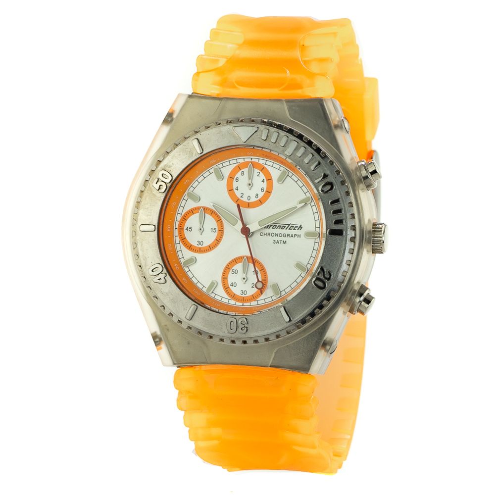 Chronotech - Orange Rubber Watch