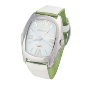 Green Leather Dress Watch