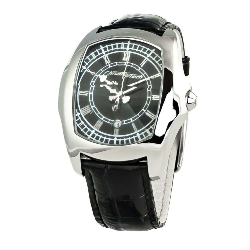 Chronotech - Black Leather Watch