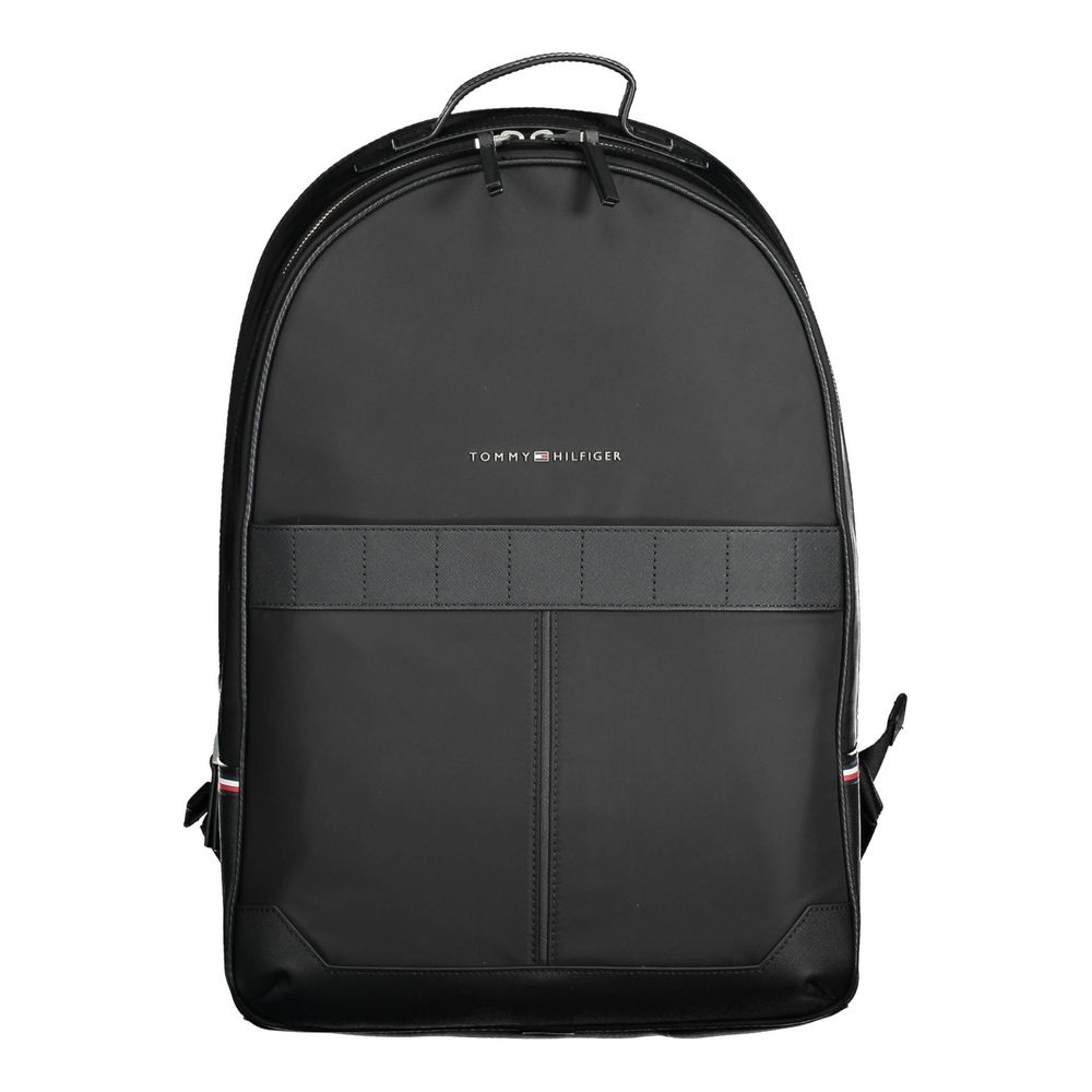 Tommy Hilfiger - Black Polyester Men Backpack