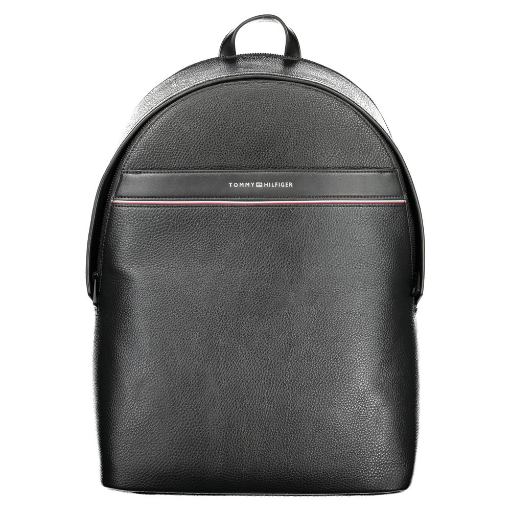 Tommy Hilfiger - Black Polyester Men Backpack