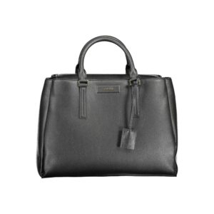 Black Recycled Polyester Women Handbag