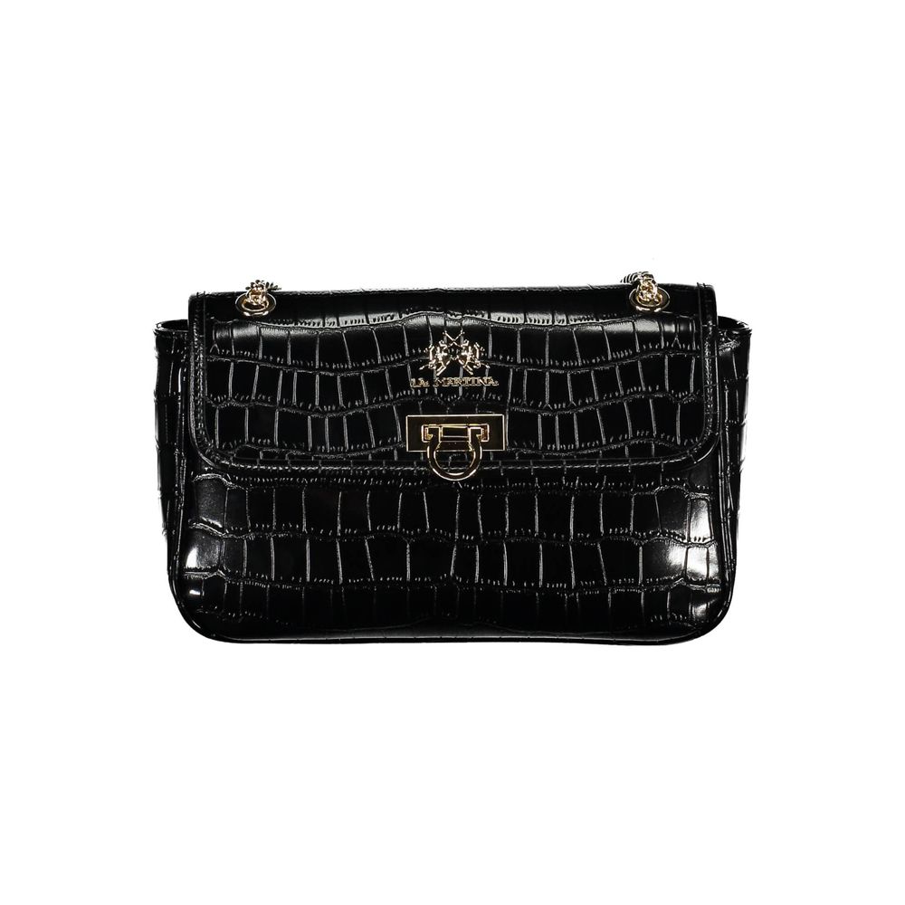 La Martina - Black Polyethylene Handbag