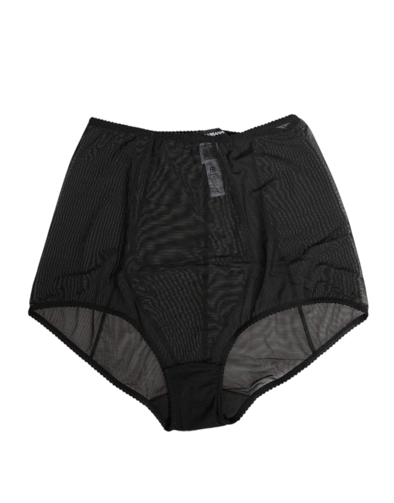 Dolce & Gabbana - Black High Waist Mesh Sheer Shapewear Underwear
