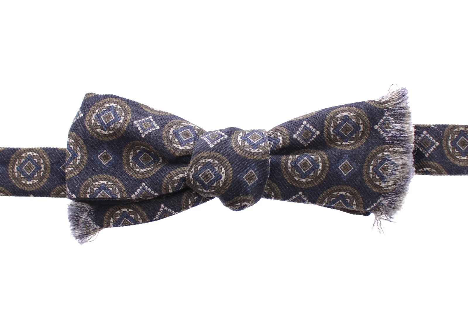 Dolce & Gabbana - Blue Silk Baroque Fantasi Tied Bow Tie Papillon