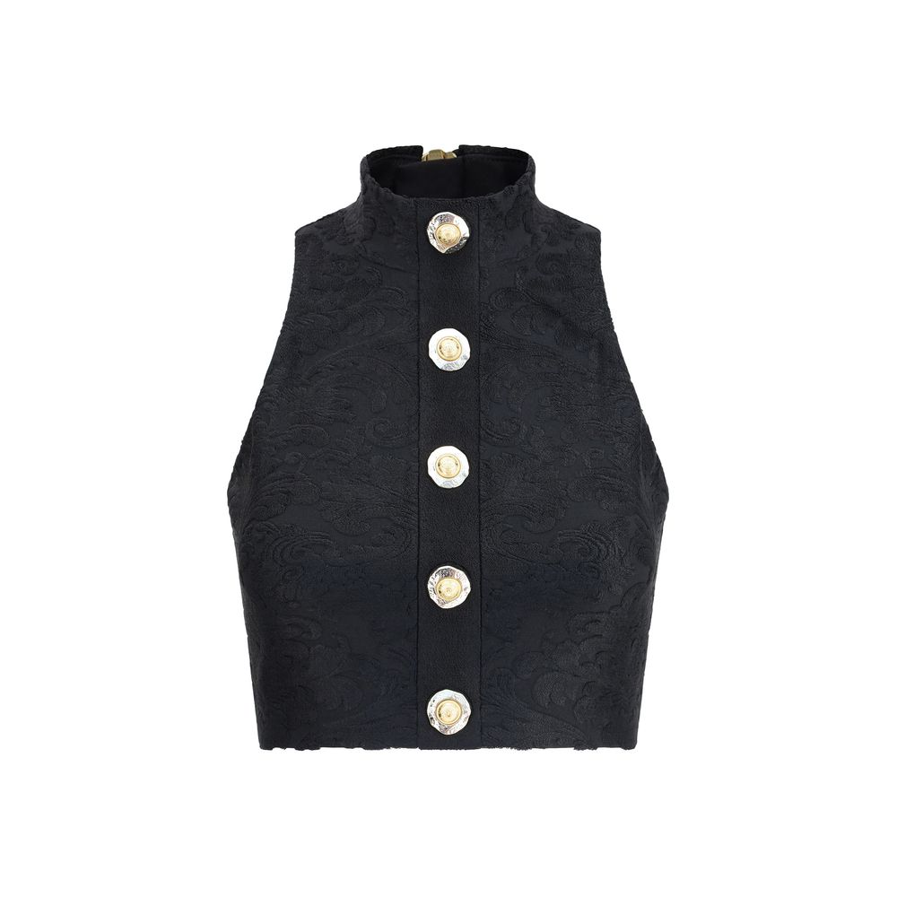 Balmain - Baroque crop Top